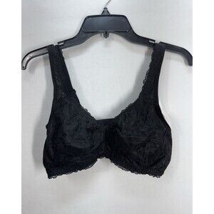 ABC American Breast Care Dream Lace Wire Free Bra 42B Black Mastectomy #504 NEW
